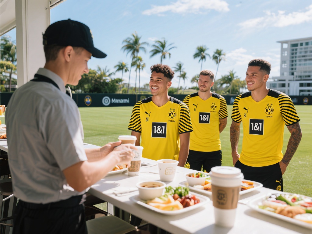 多特蒙德感谢迈阿密国际提供顶级训练支持