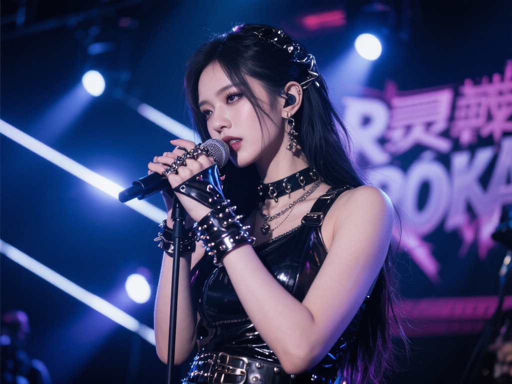 灵儿震撼发布舞台花絮：摇滚女孩梦幻登场！